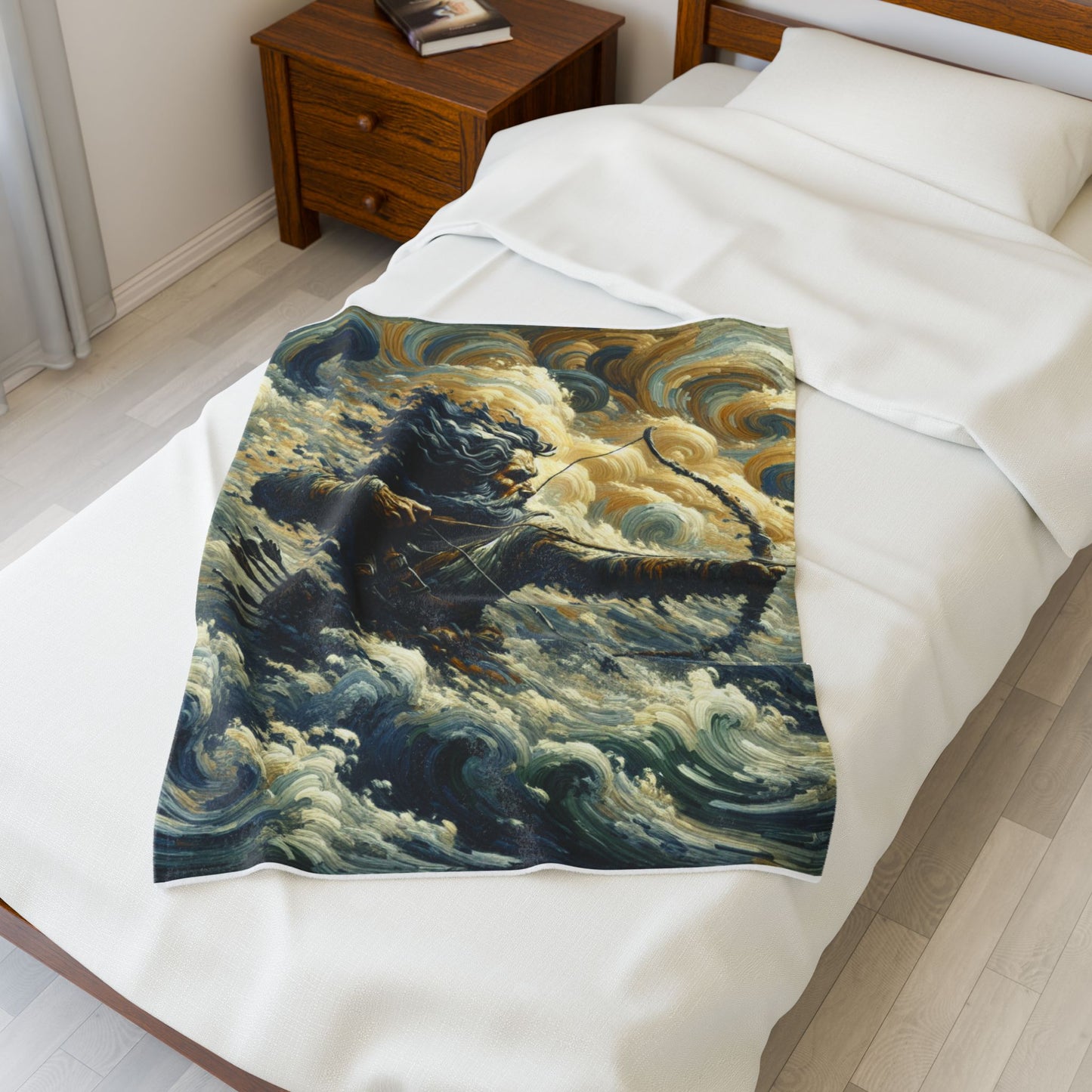 Stormy Archer at Sea - Plush Blanket