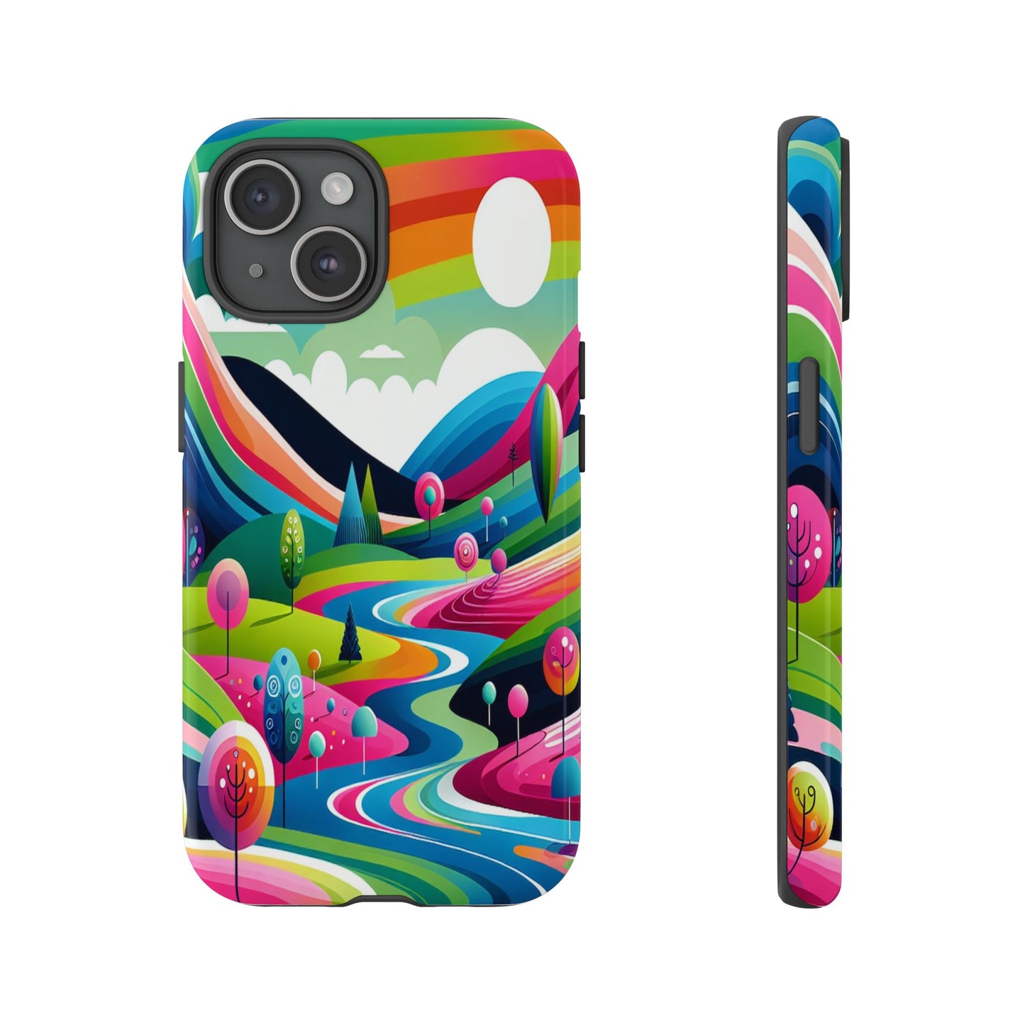 Colorful Landscape Journey - Phone Case