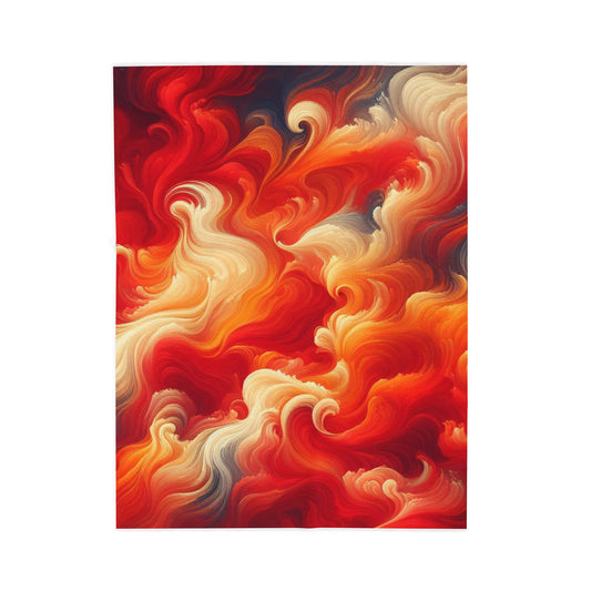 Fiery Currents - Plush Blanket