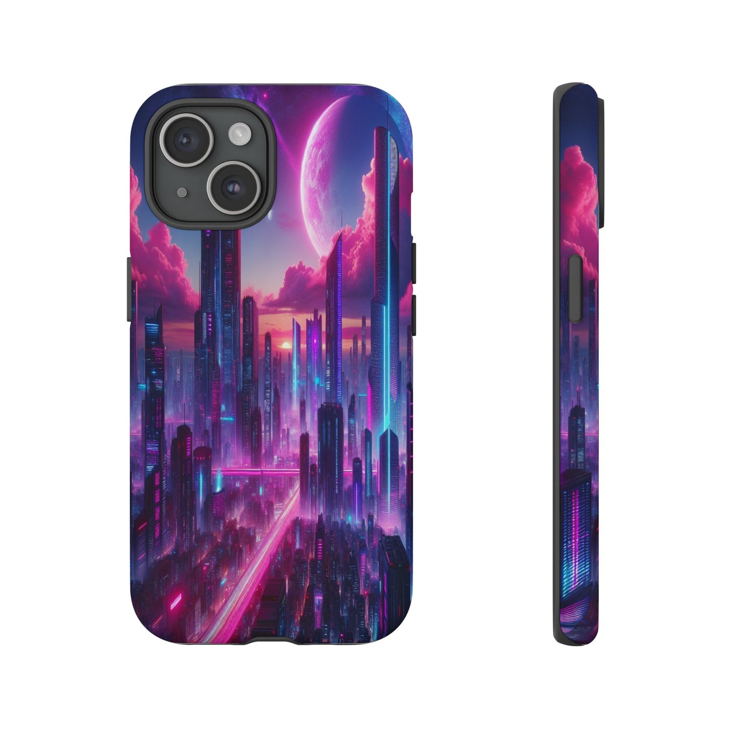 Futuristic Skyline Fantasy - Phone Case