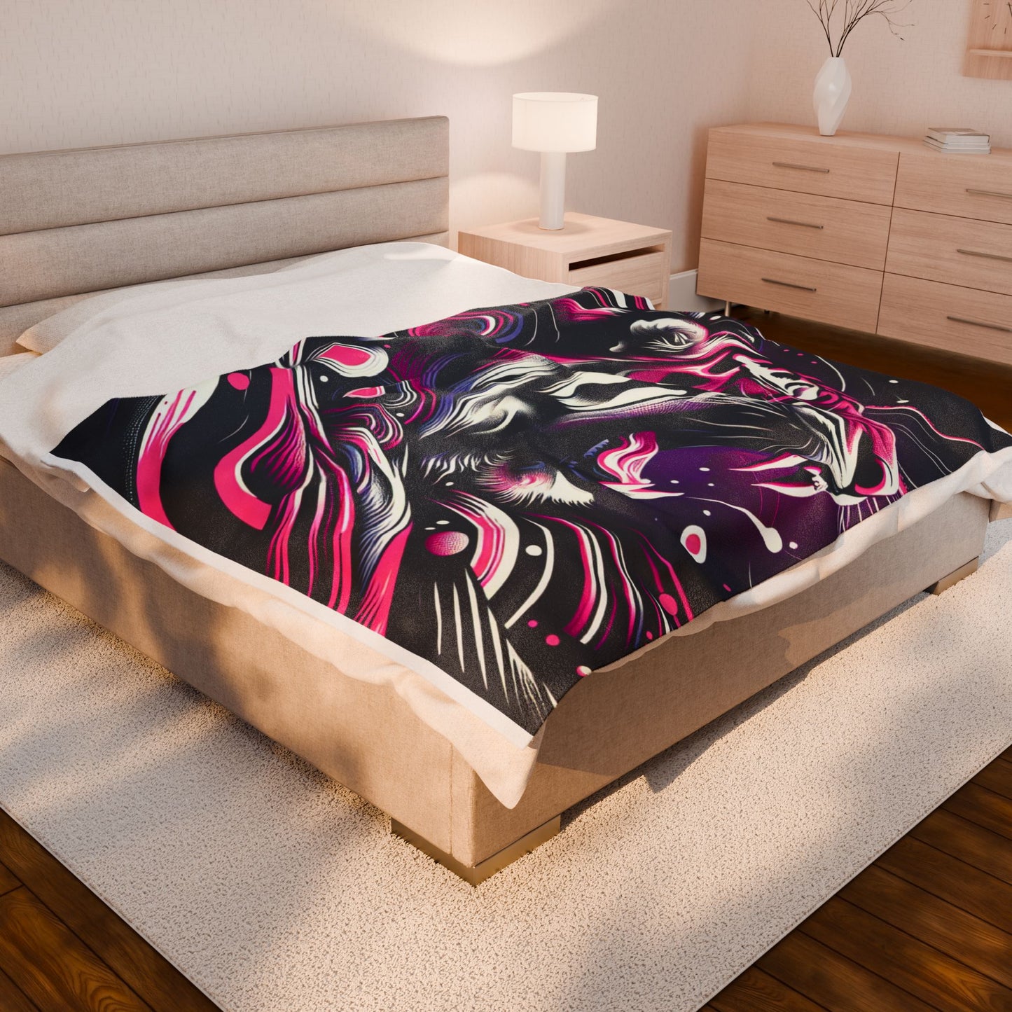 Fierce Majesty Unleashed - Plush Blanket