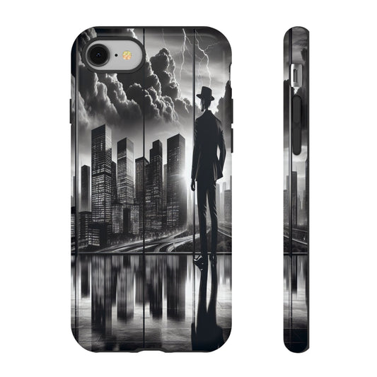 Protective Cityscape in Monochrome Moments Iphone Case Compatible With Iphone 16 15 14 - Phone Cover