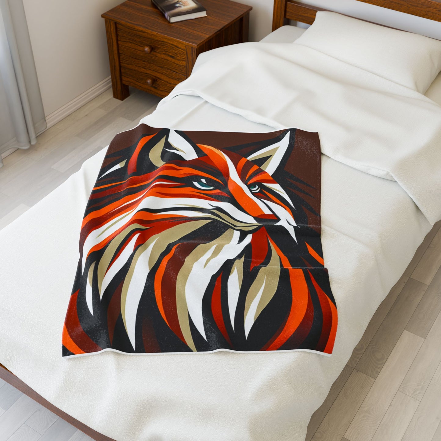 Foxy Vibes in Vibrance - Plush Blanket