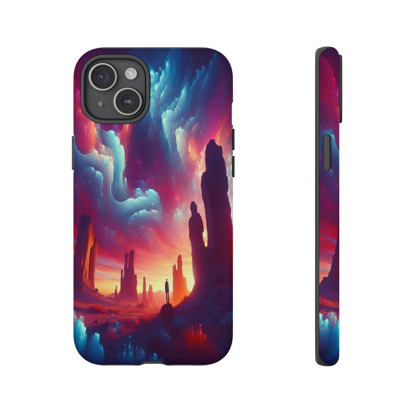 Wanderer in the Painted Sky - Phone Case
