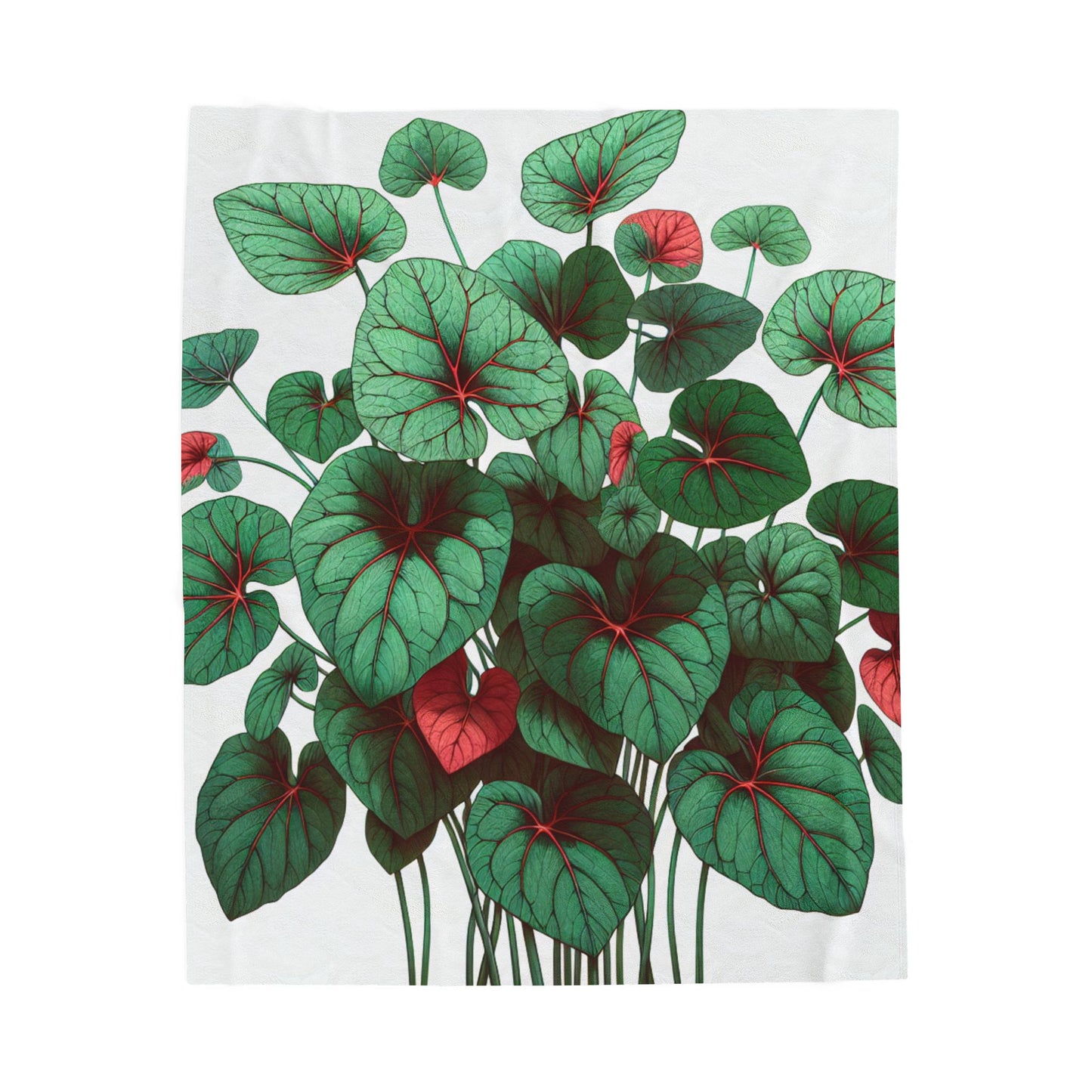 Verdure Vein Mosaic- Plush Blanket