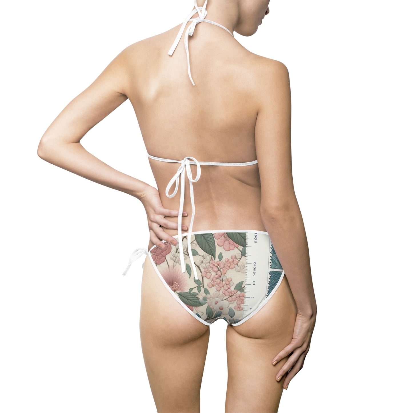 Women's Pastel Textile Fusion Bikini Swimsuit