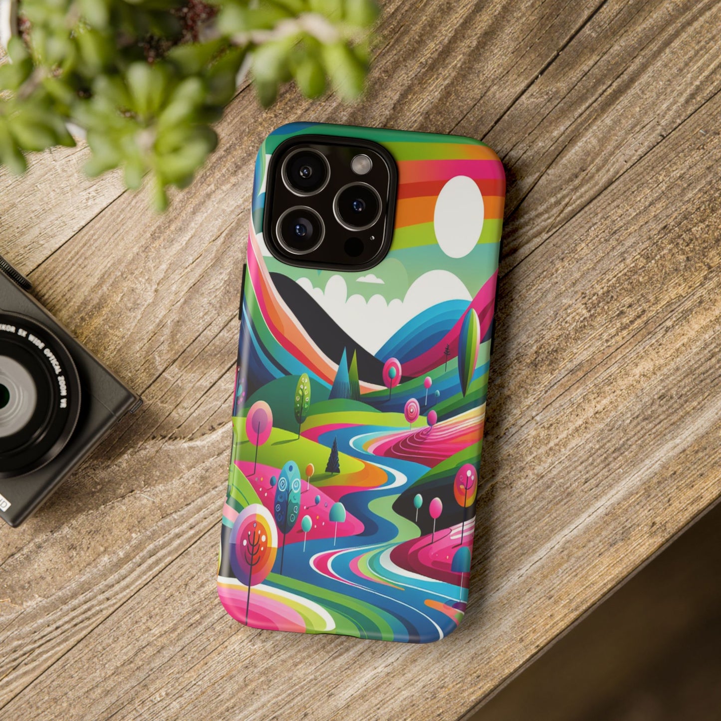 Colorful Landscape Journey - Phone Case