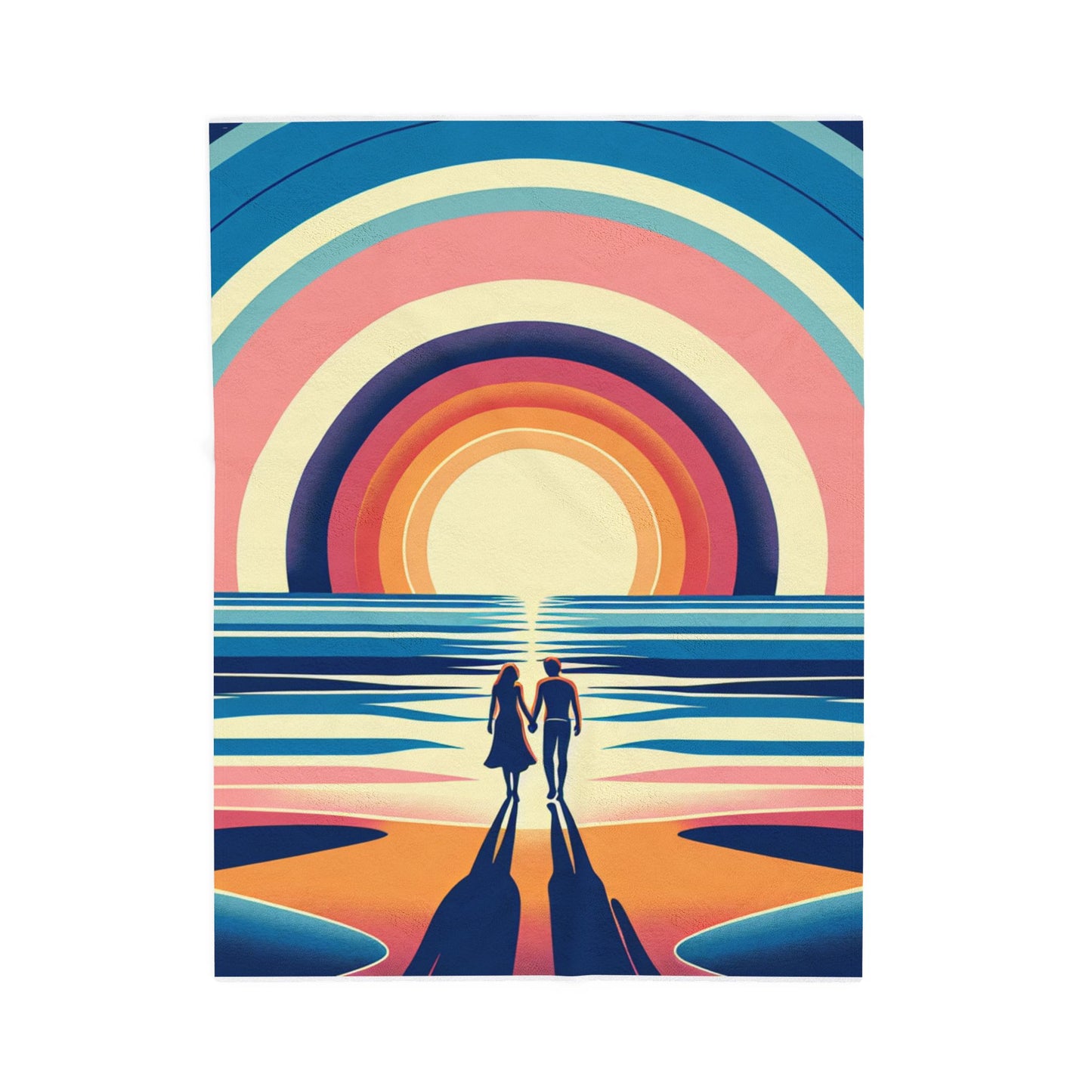 Horizon of Hues- Plush Blanket