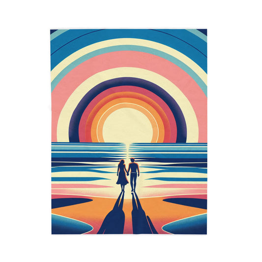 Horizon of Hues- Plush Blanket