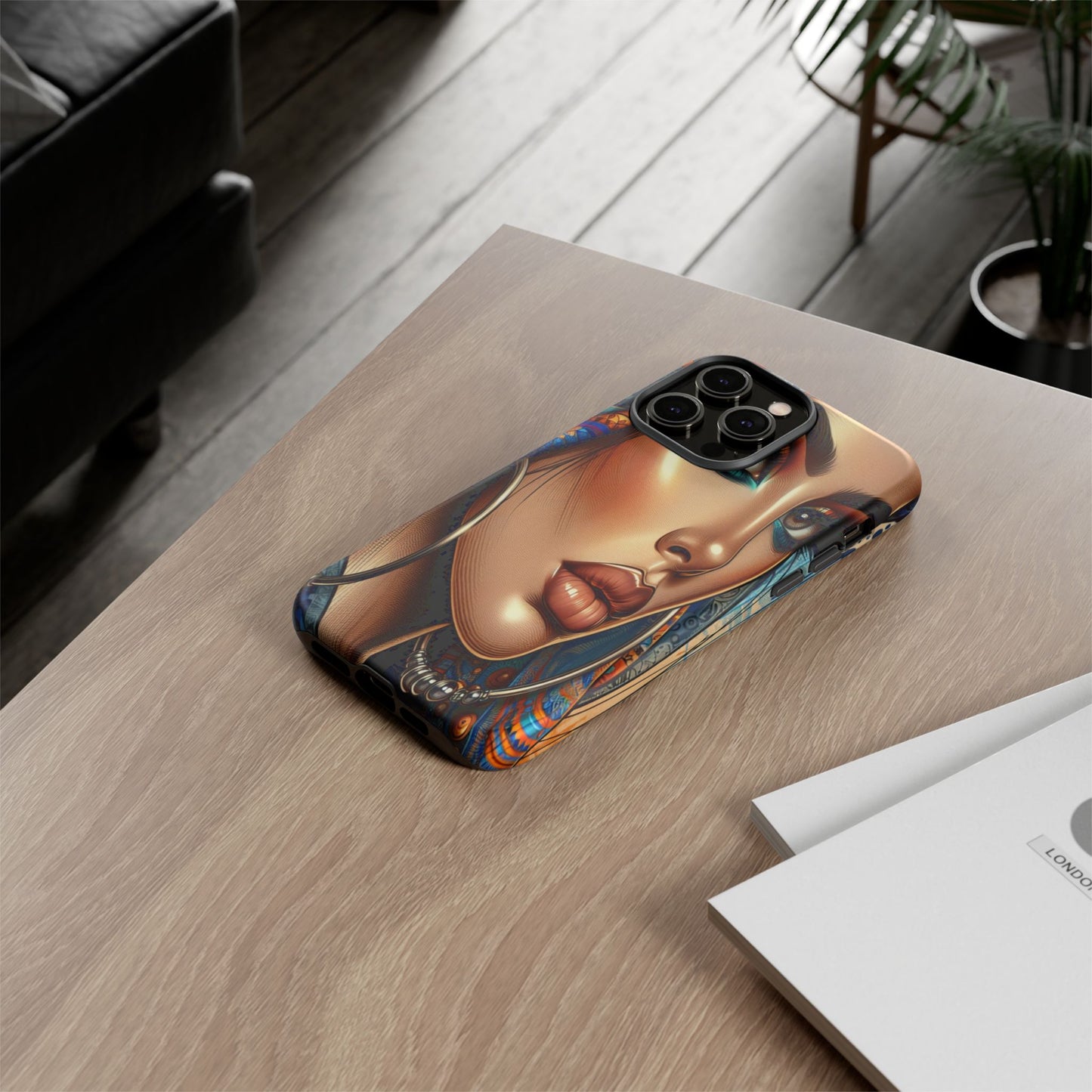 Protective Mystical Portrait in Patterns Iphone Case Compatible With Iphone 16 15 14 - Phone Cover