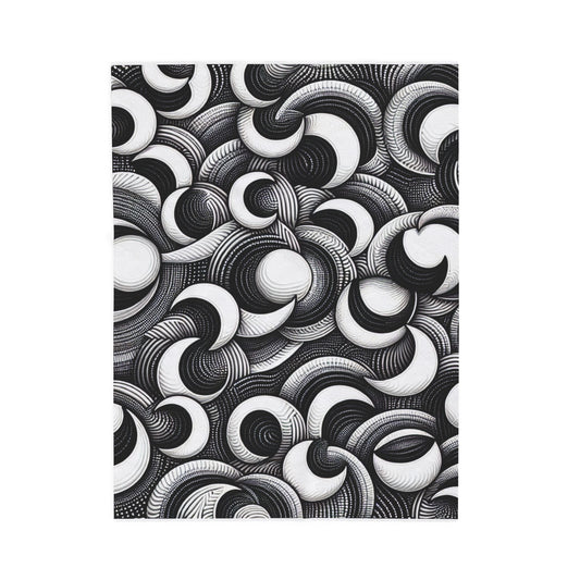 Circular Flow - Plush Blanket