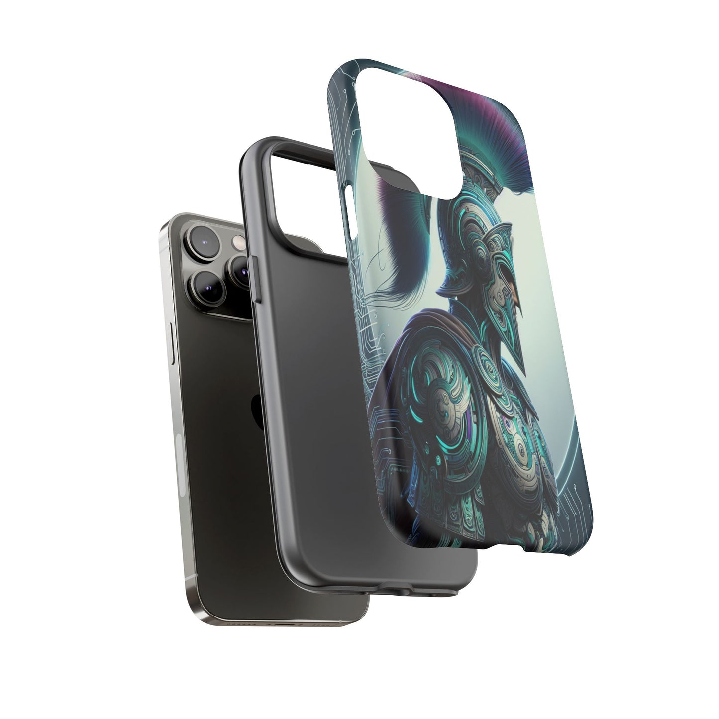 Custom ProtectiveGuardian of the Digital RealmIphone Case Compatible With Iphone 16 15 14 - Phone Cover