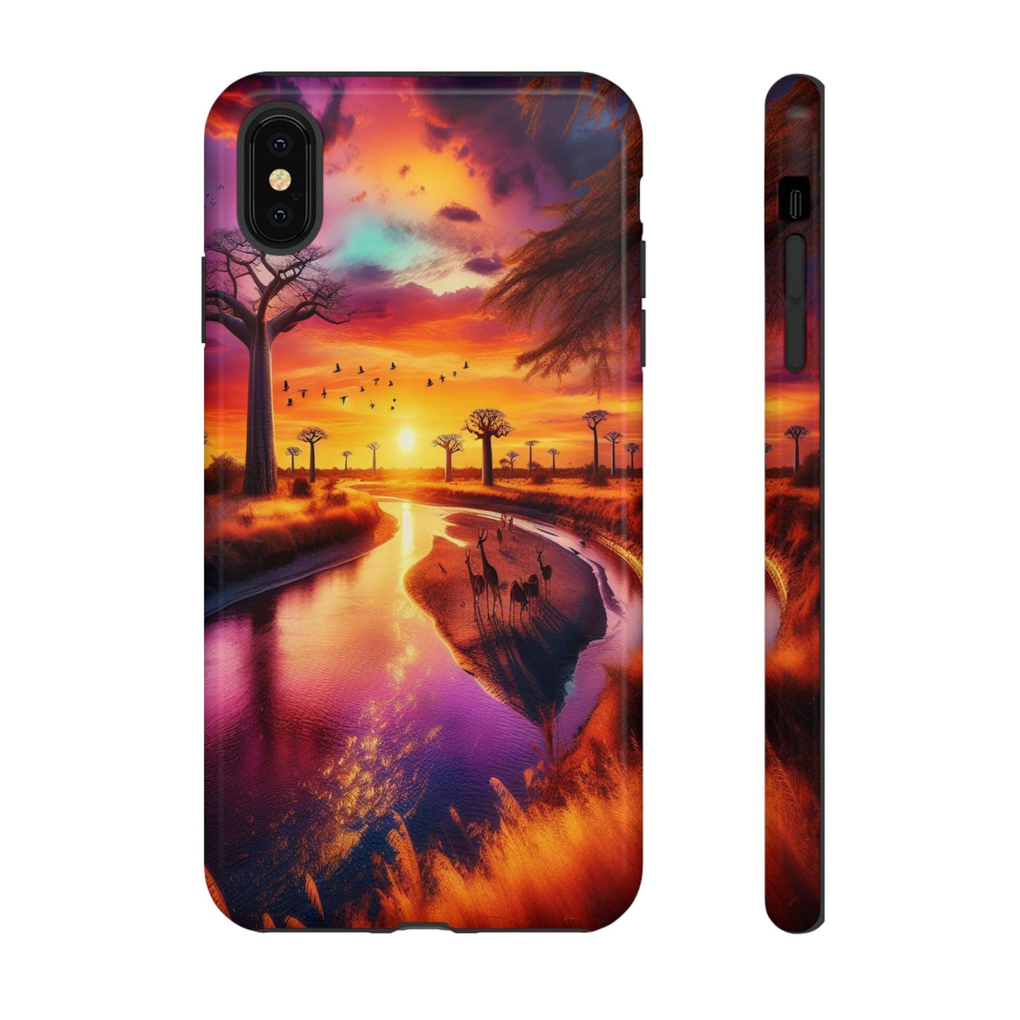 Journey Through Radiant Savannah - Phone Case
