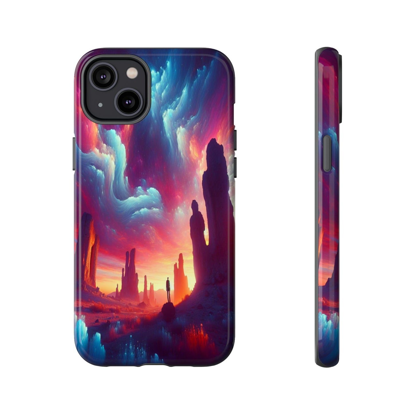 Wanderer in the Painted Sky - Phone Case