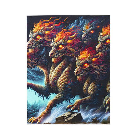 Fires of the Mythical Guardians - Plush Blanket