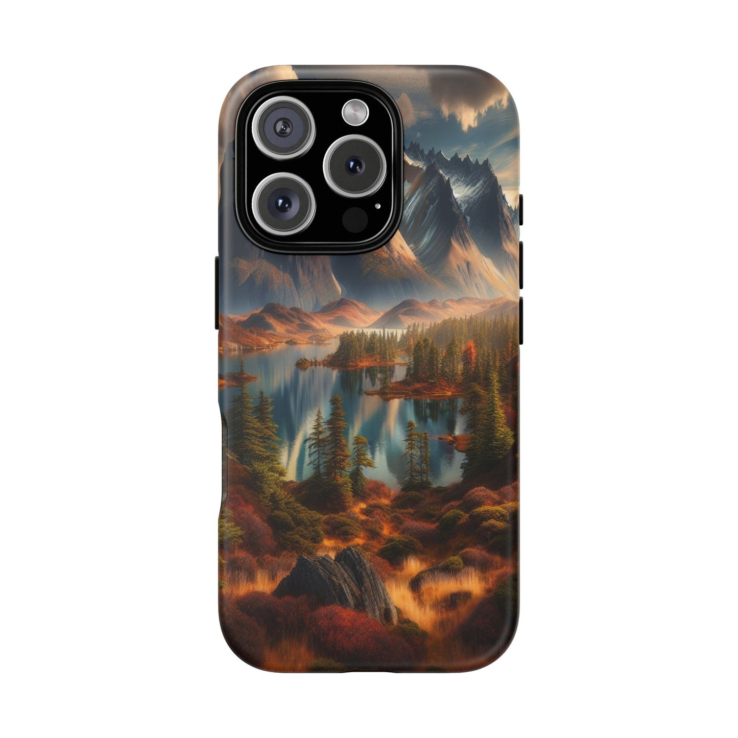 Custom ProtectiveMajestic Peaks and Tranquil WatersIphone Case Compatible With Iphone 16 15 14 - Phone Cover