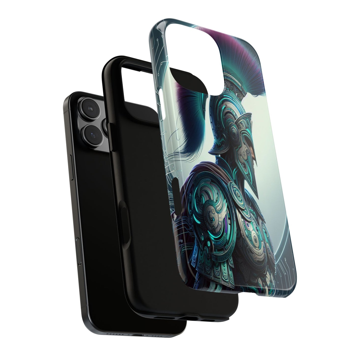 Custom ProtectiveGuardian of the Digital RealmIphone Case Compatible With Iphone 16 15 14 - Phone Cover