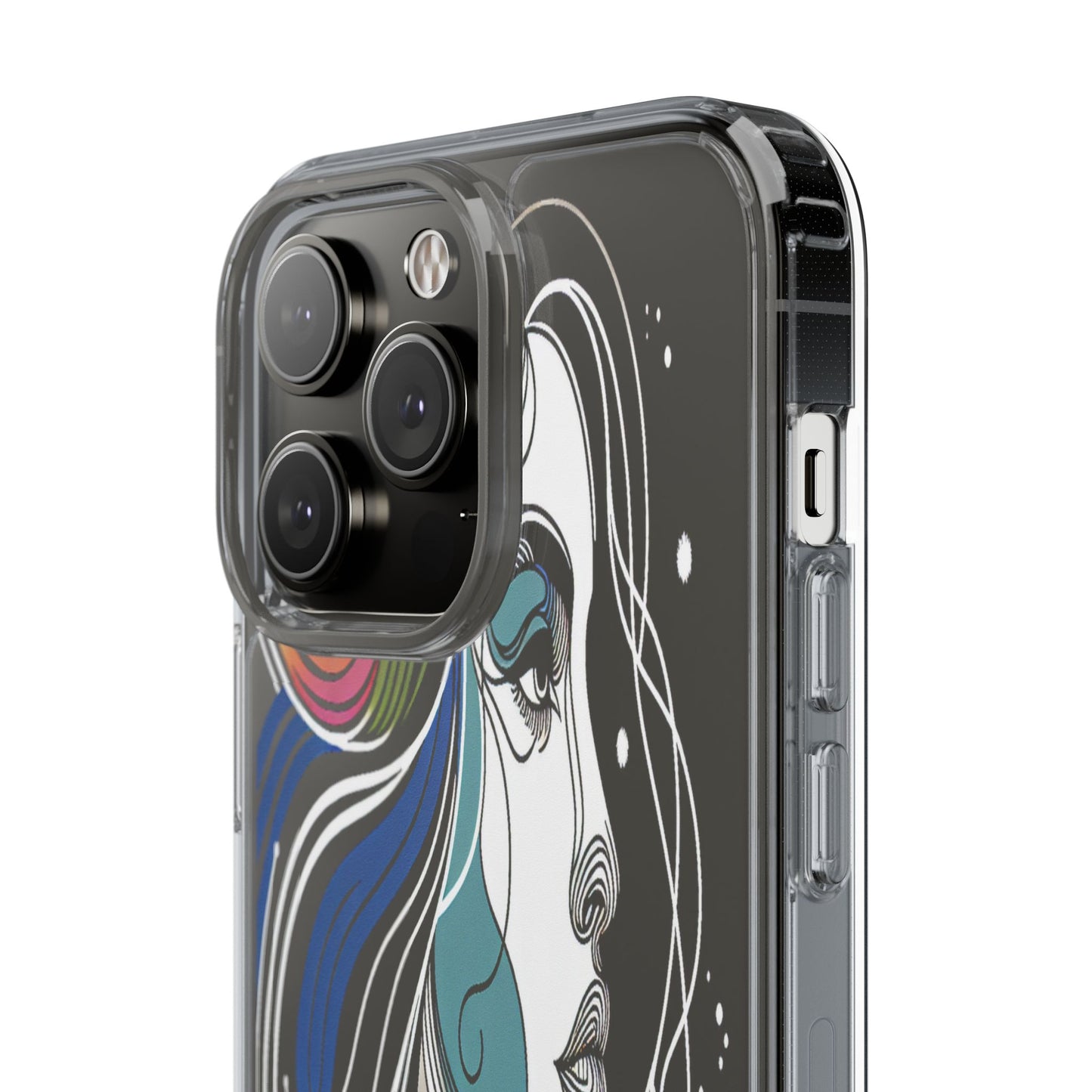 Transparent Portrait of Imagination Iphone Case Compatible With Iphone 16 15 14 - Clear Phone Cover