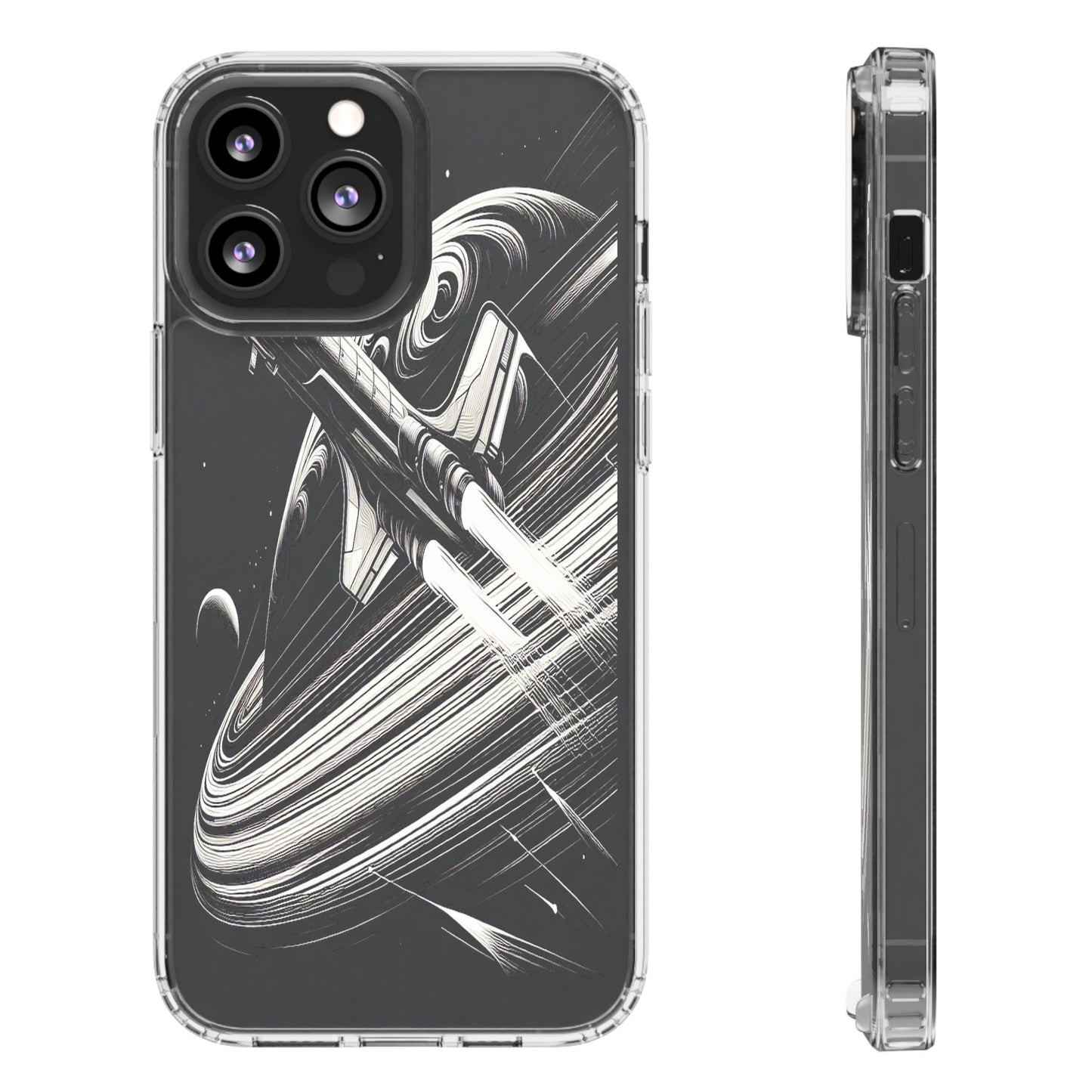 Transparent Voyage Beyond the Rings Iphone Case Compatible With Iphone 16 15 14 - Clear Phone Cover