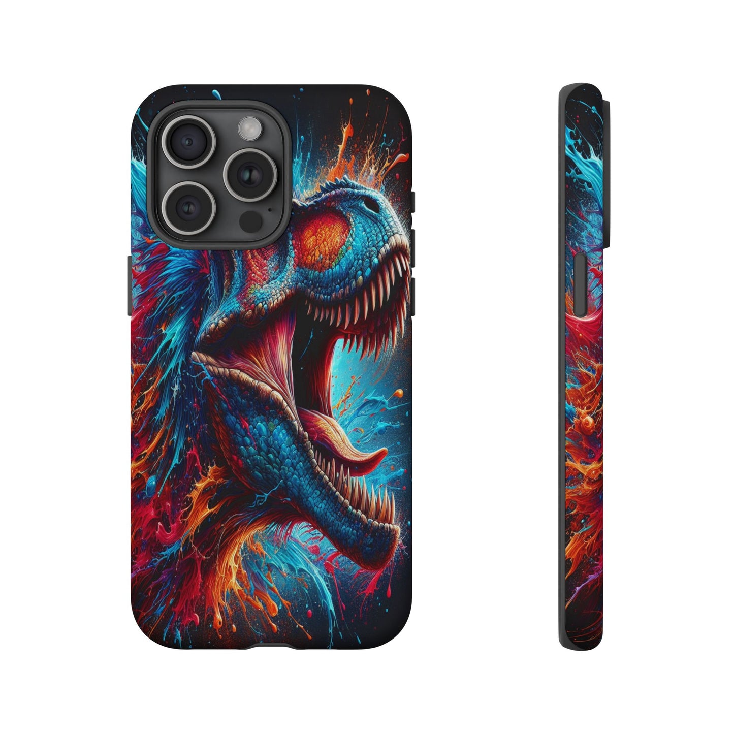 Colorburst Dinosaur Roar - Phone Case