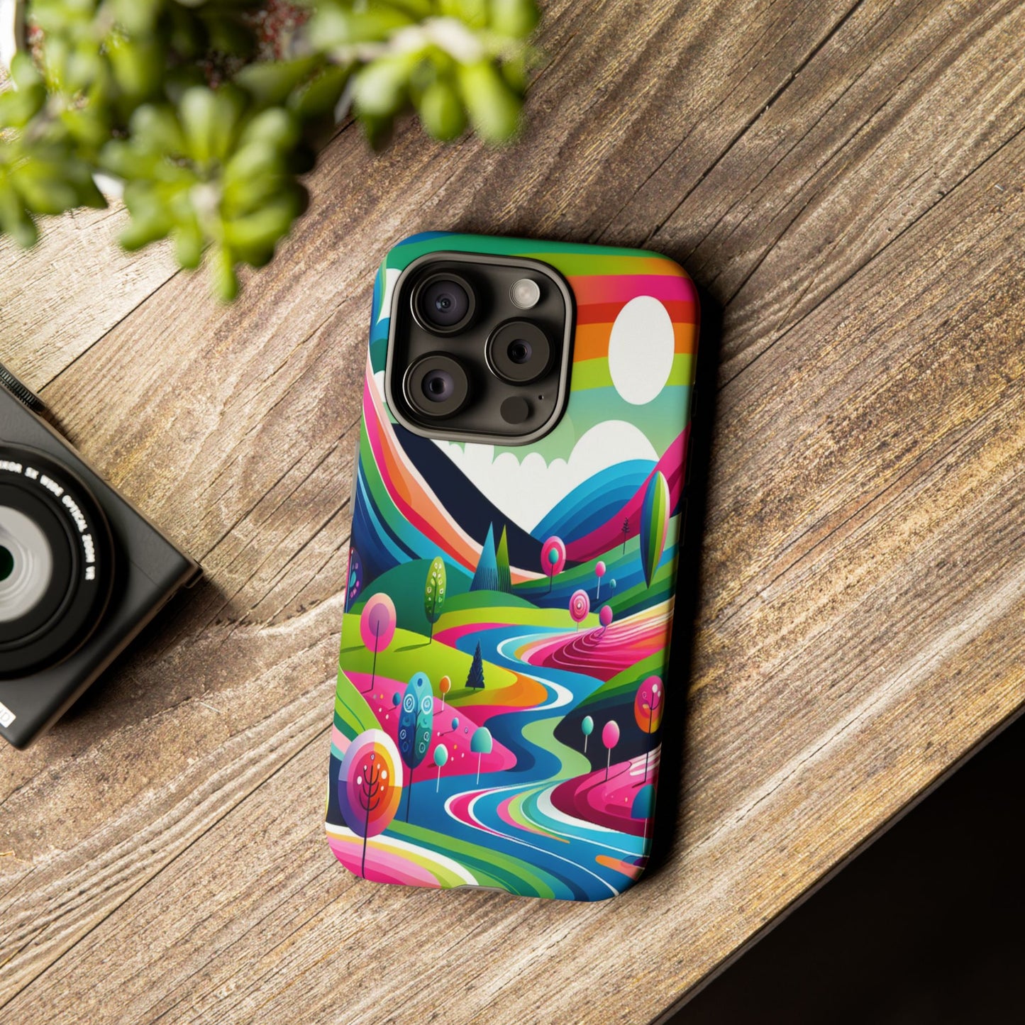 Colorful Landscape Journey - Phone Case