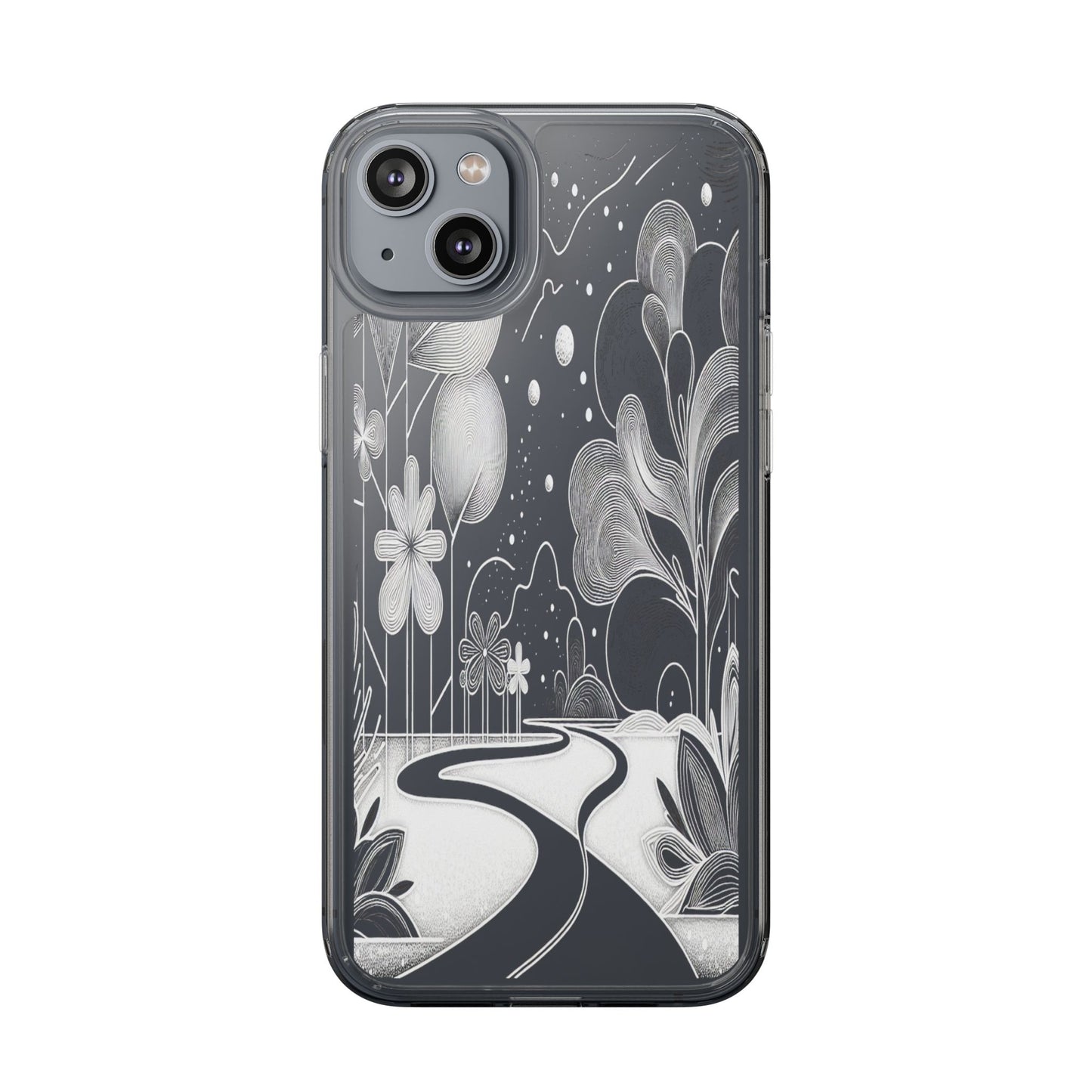 Transparent Pathway to Imagination Iphone Case Compatible With Iphone 16 15 14 - Clear Phone Cover