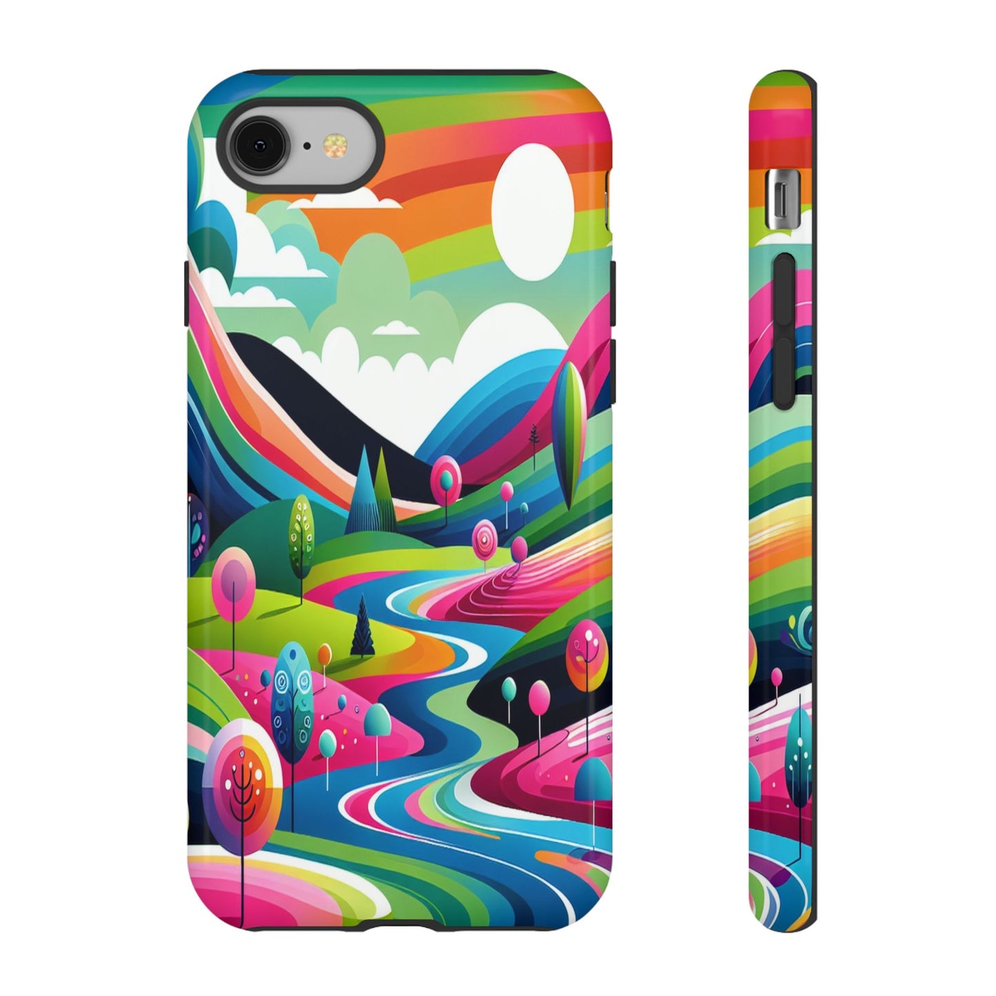 Colorful Landscape Journey - Phone Case