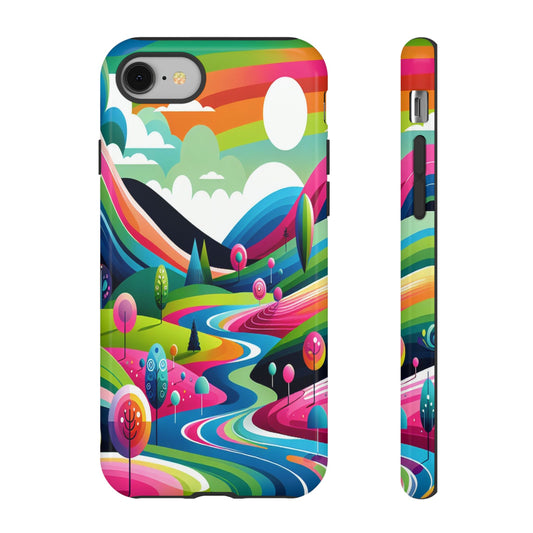 Colorful Landscape Journey - Phone Case