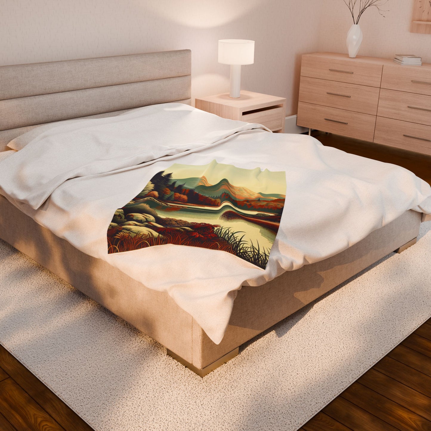 Rustic Highland Repose- Plush Blanket