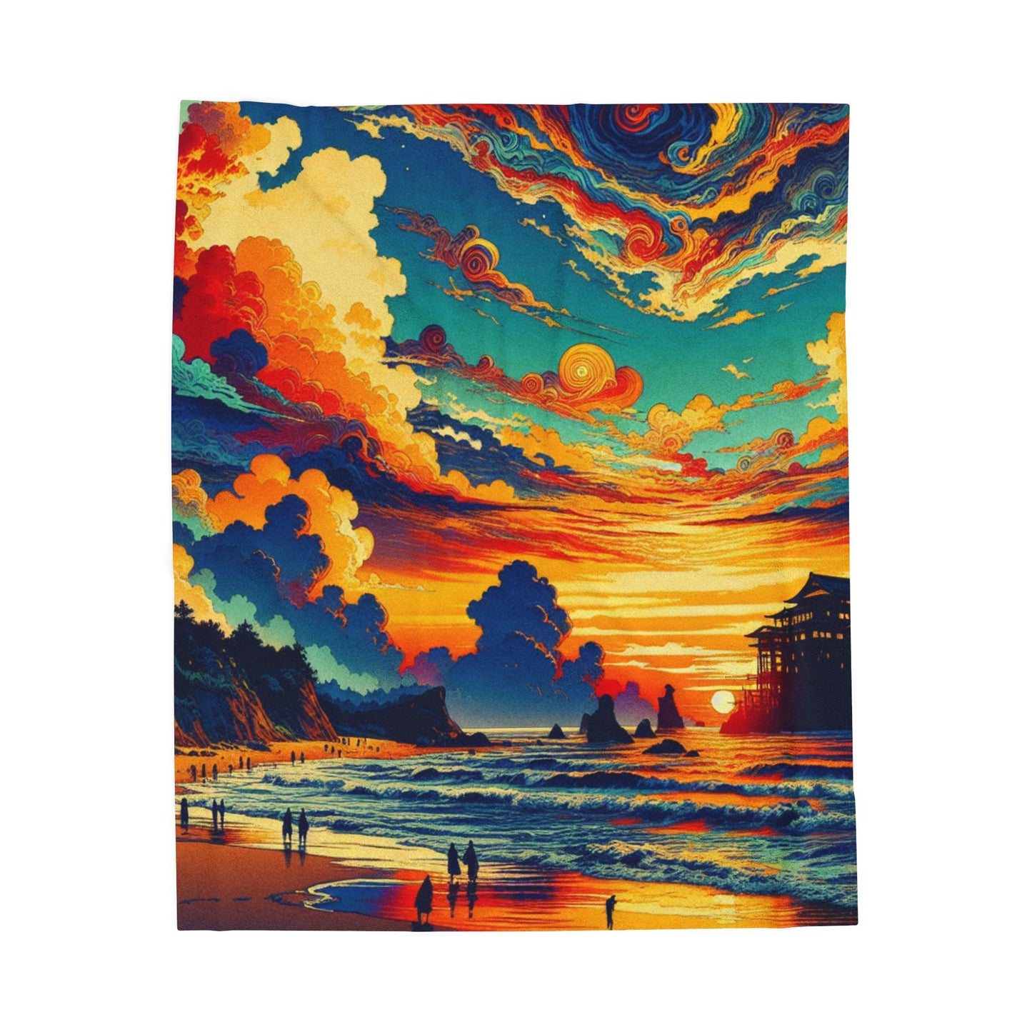 Radiant Harbor Retreat - Plush Blanket