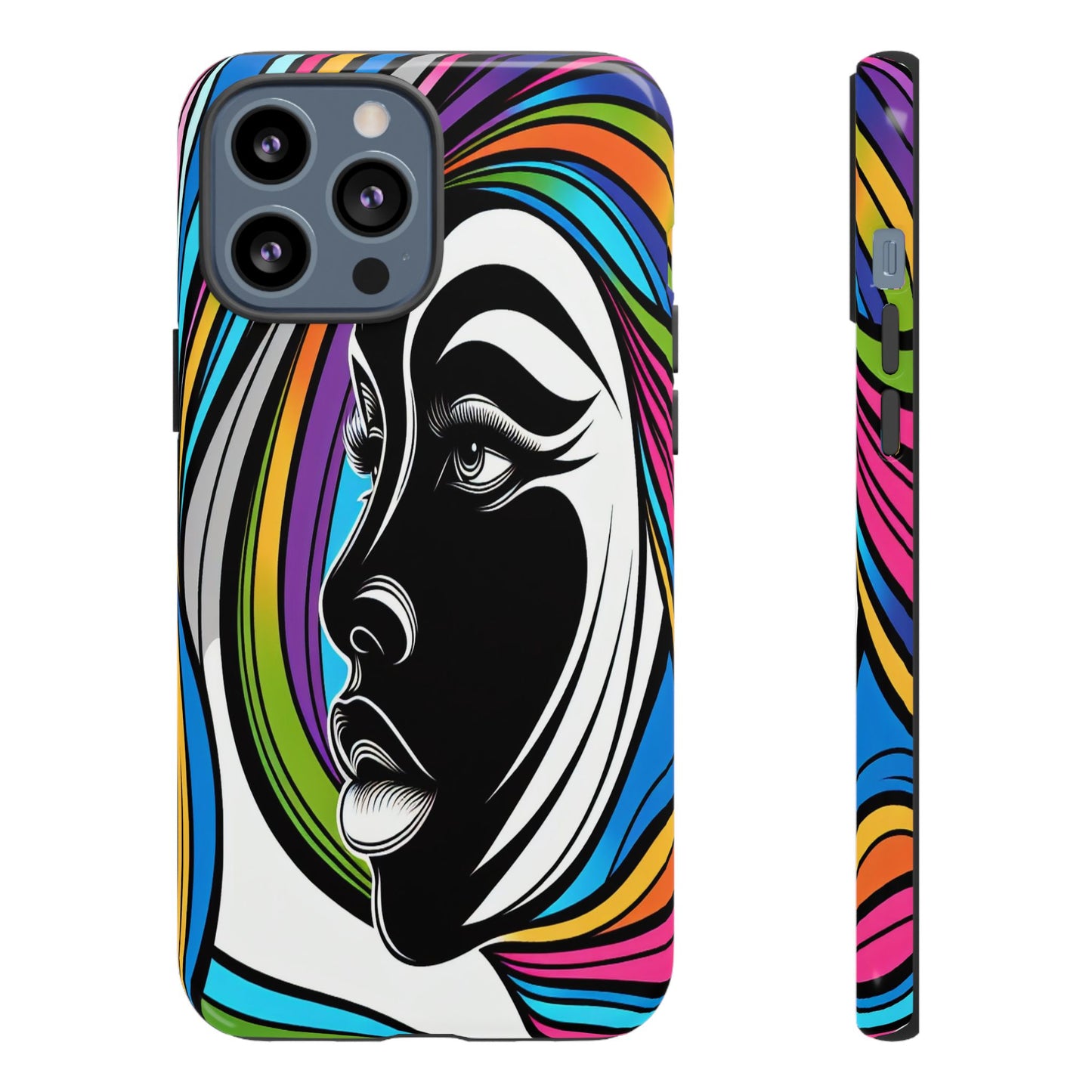 Colorful Portrait Fusion - Phone Case