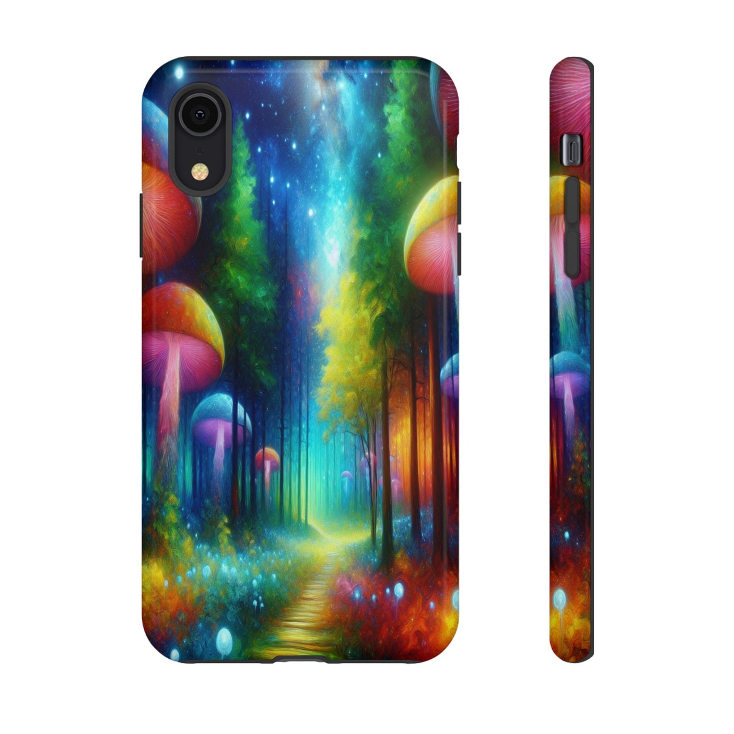 Mushroom Pathway in a Mystical Forest - Phone Case