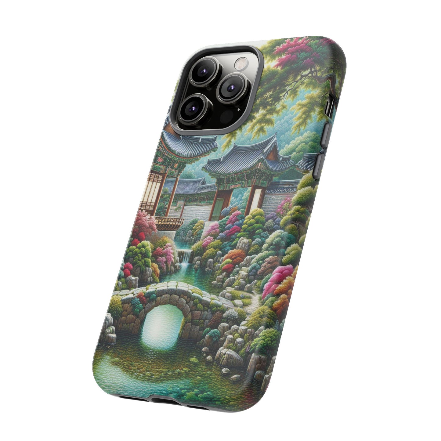 Custom ProtectiveTranquil Garden RetreatIphone Case Compatible With Iphone 16 15 14 - Phone Cover