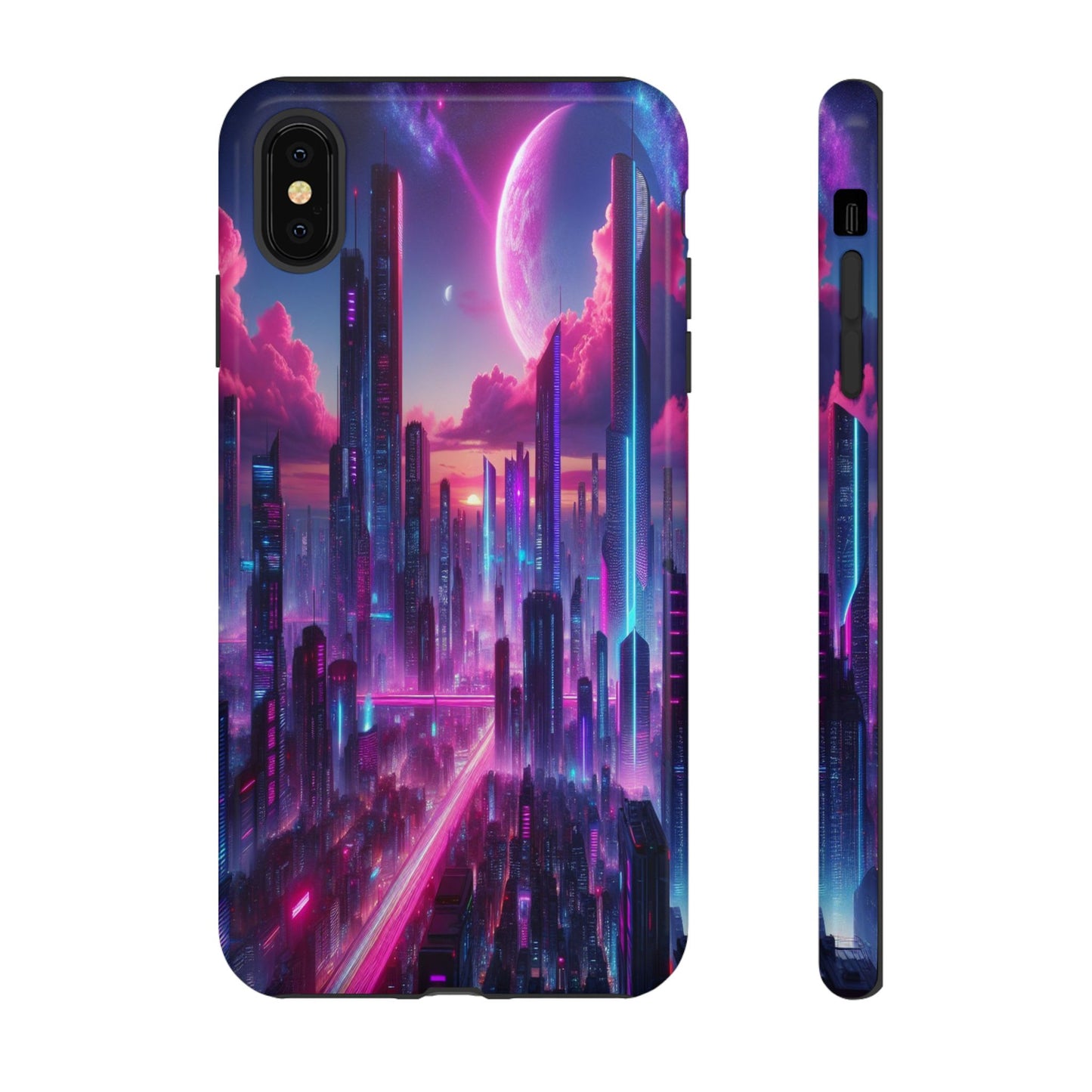Futuristic Skyline Fantasy - Phone Case