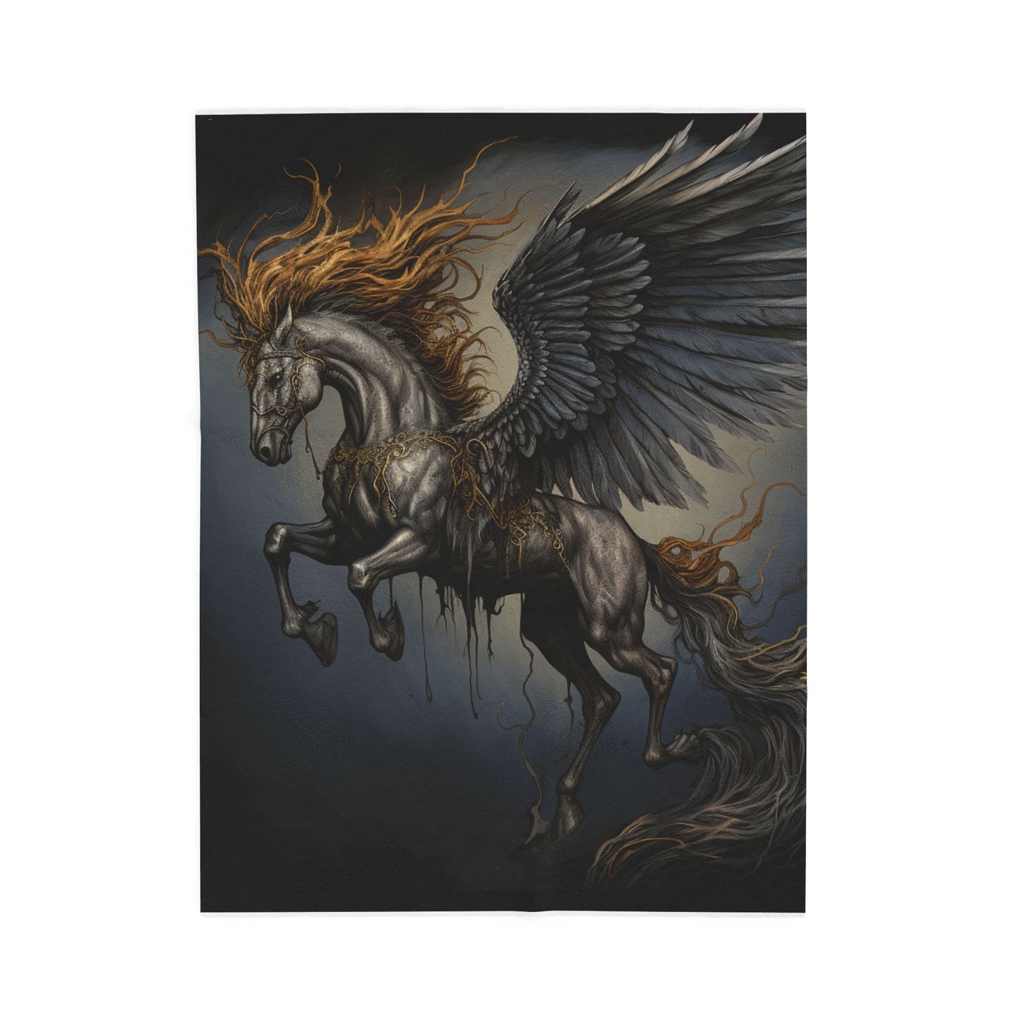 Majestic Pegasus in Flight- Plush Blanket