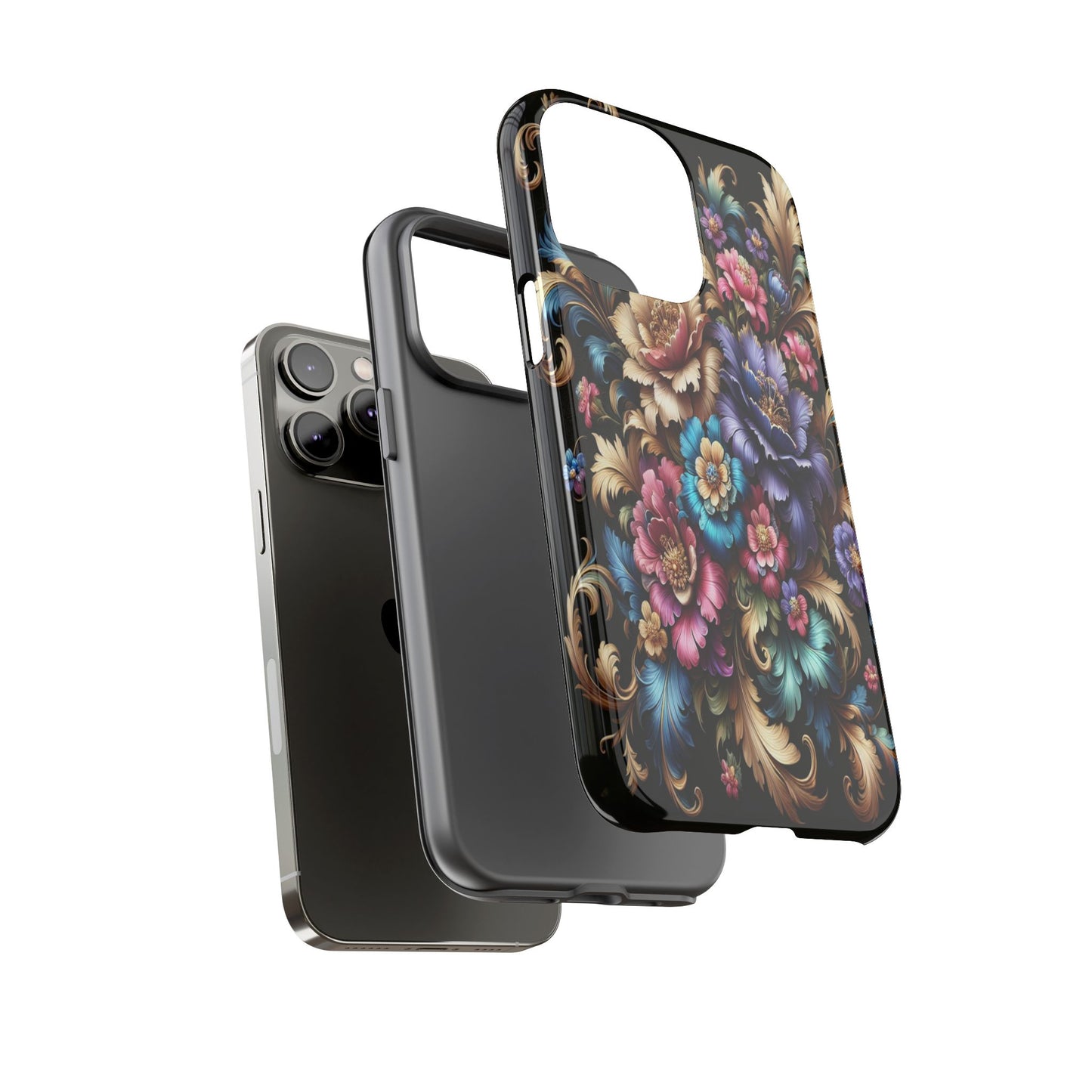 Custom ProtectiveFloral RadianceIphone Case Compatible With Iphone 16 15 14 - Phone Cover