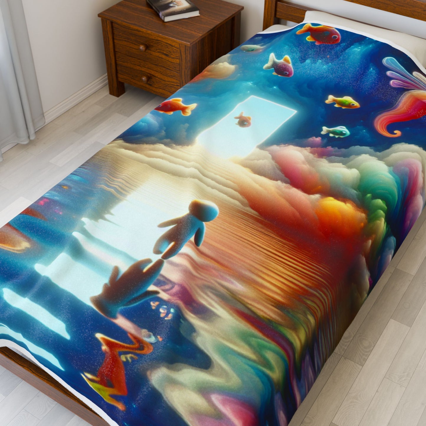 Journey to the Clouded Doorway - Plush Blanket