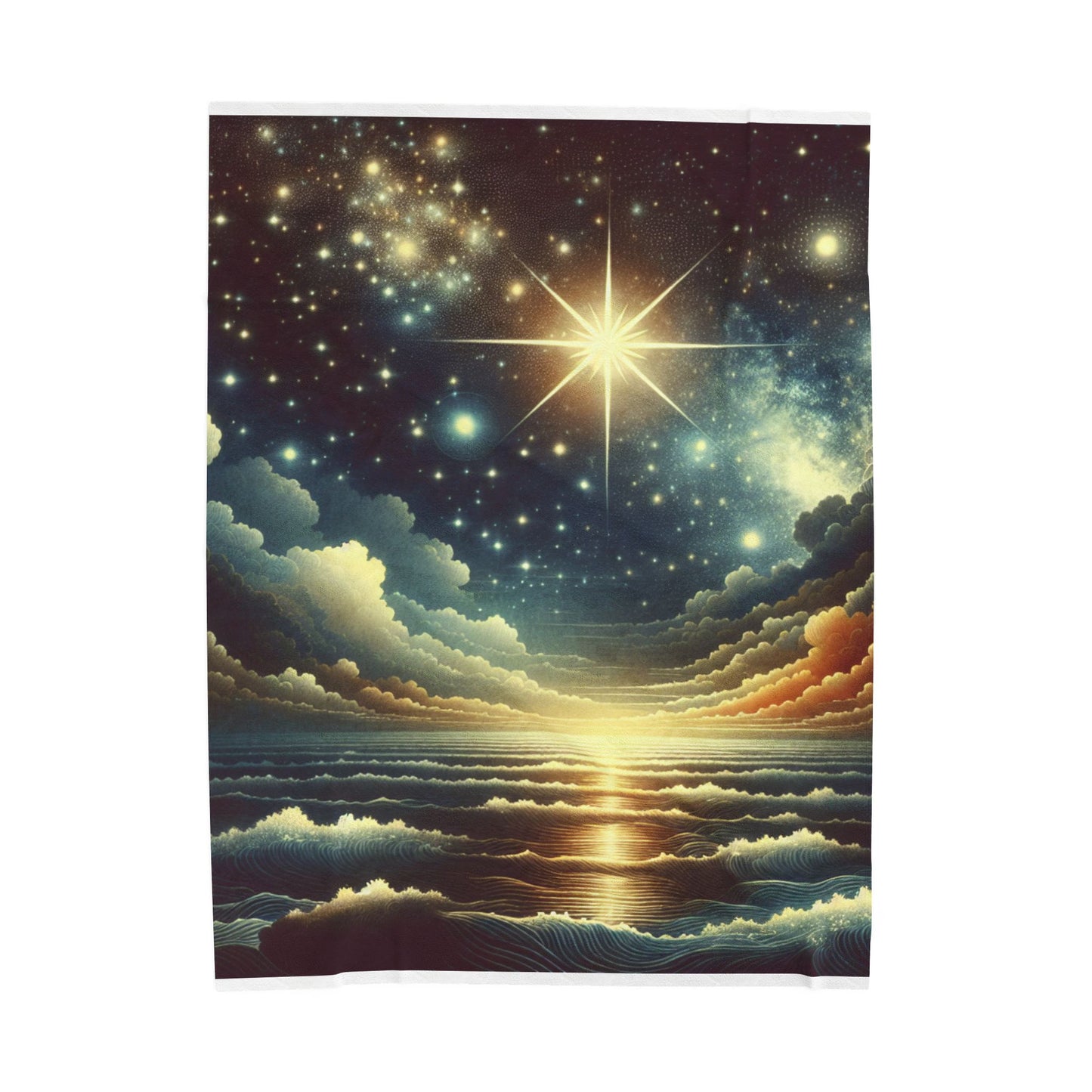 Radiance Above the Sea - Plush Blanket