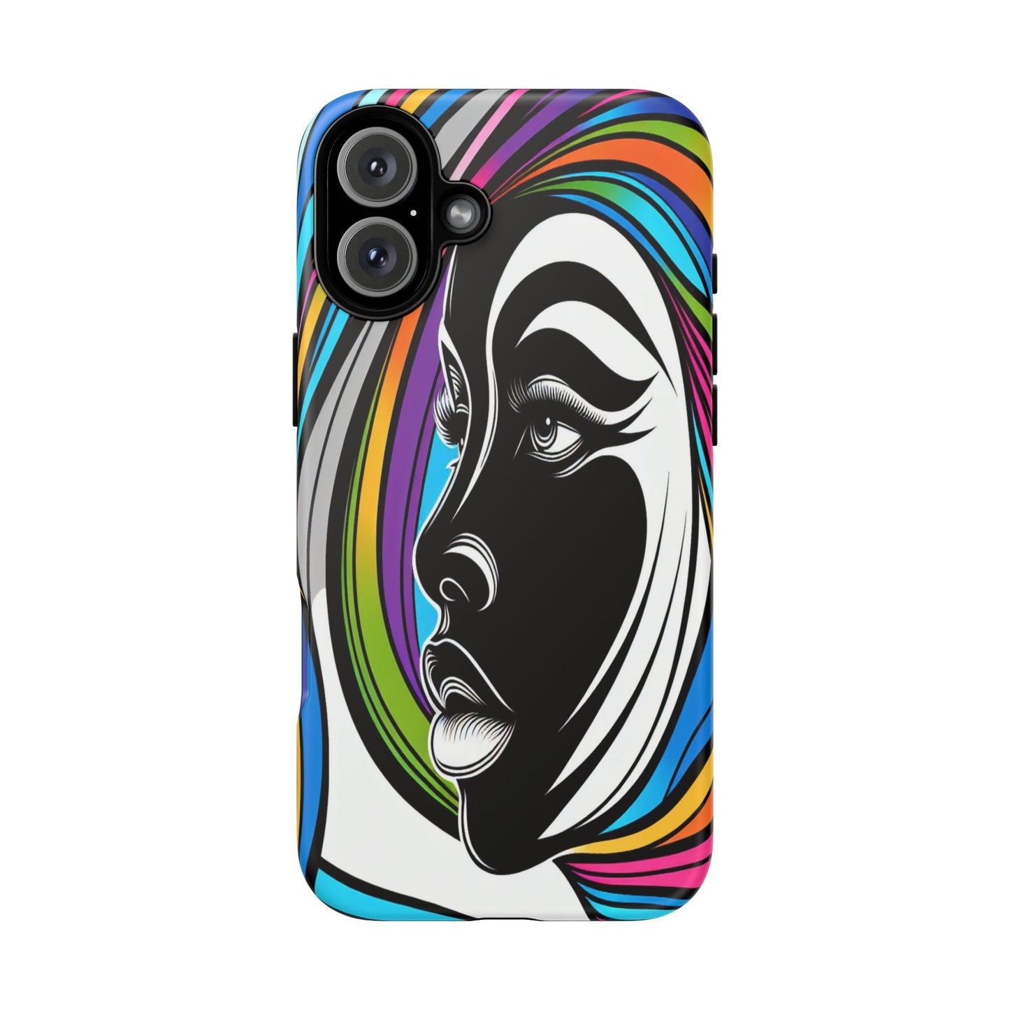 Colorful Portrait Fusion - Phone Case