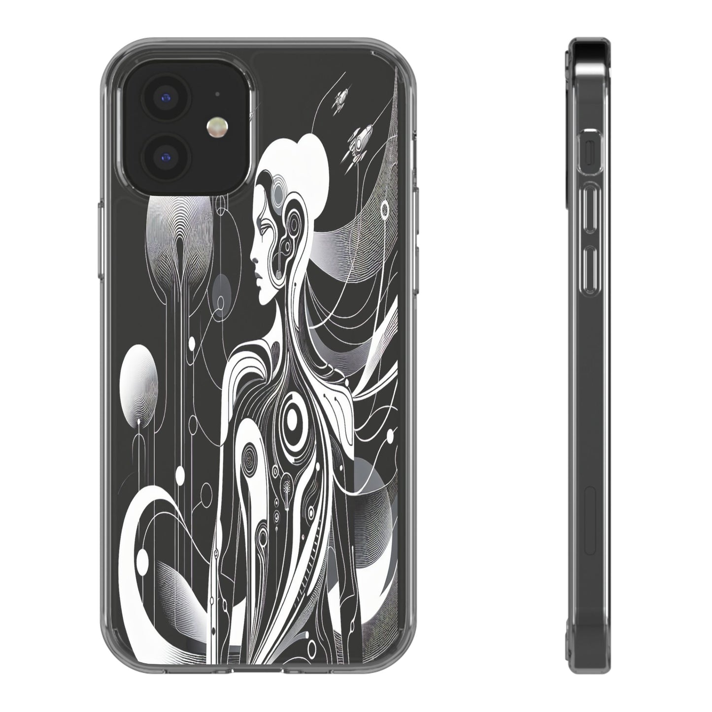 Transparent Galactic Ascent Iphone Case Compatible With Iphone 16 15 14 - Clear Phone Cover