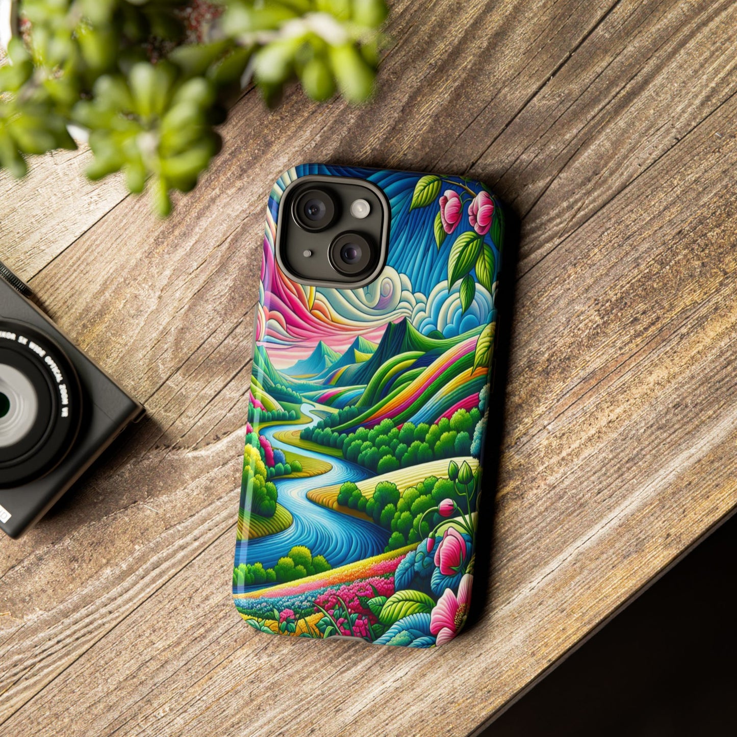 Colorful Landscape Fantasy - Phone Case
