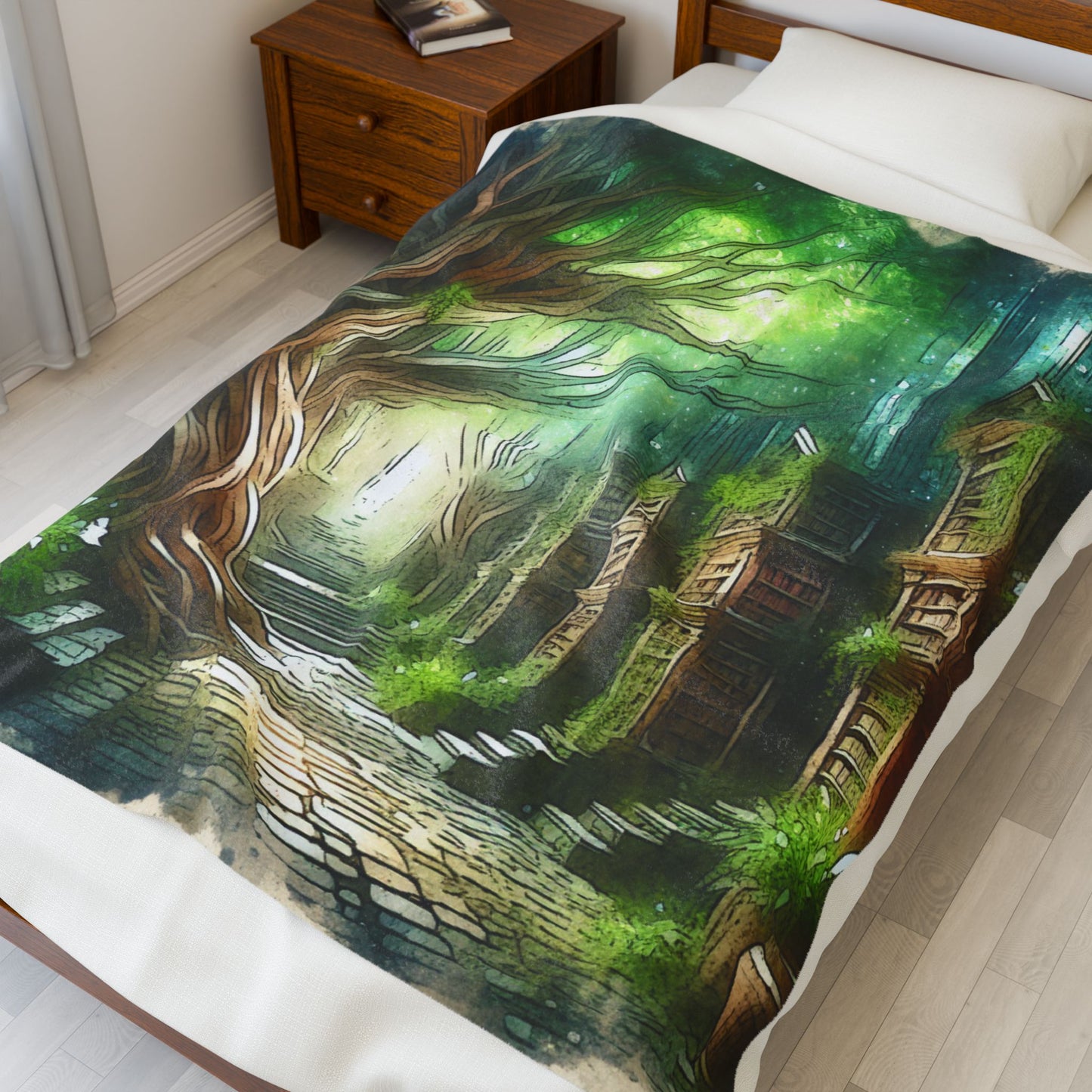 Library of Enchantment - Plush Blanket