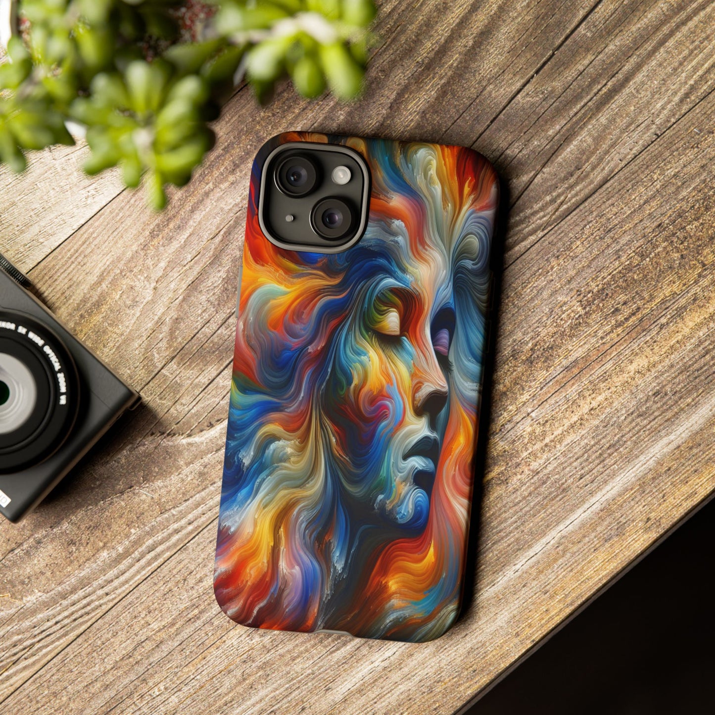 Custom Protective Whirlwind of Colors Iphone Case Compatible With Iphone 16 15 14 - Phone Cover