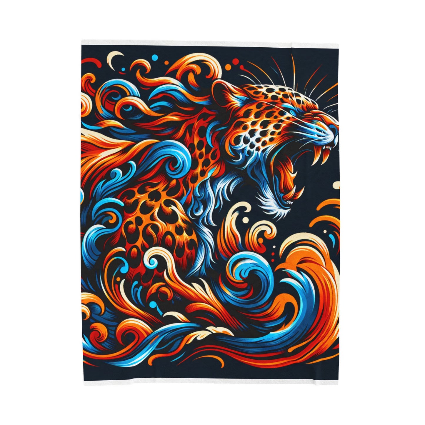 Fierce Majesty in Motion - Plush Blanket