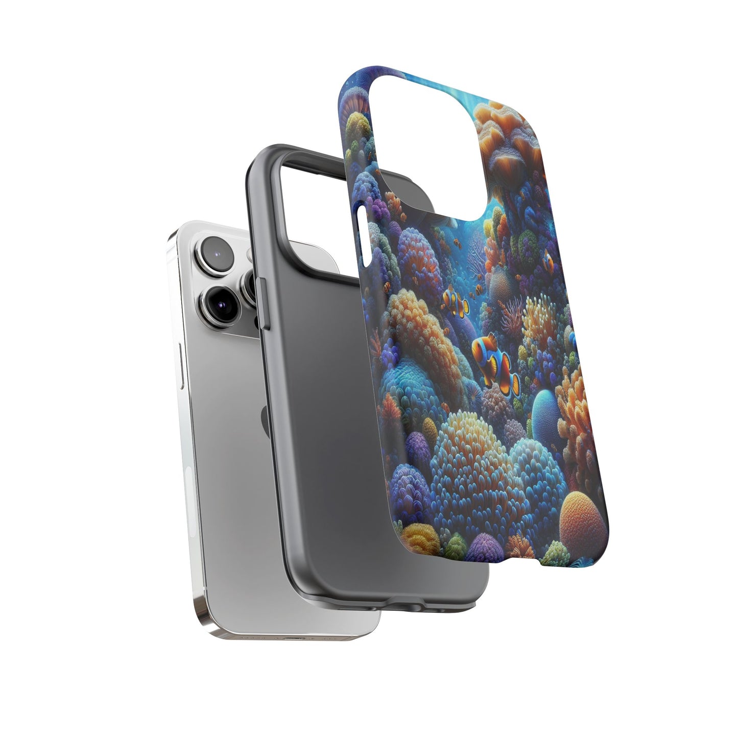 Custom ProtectiveUnderwater Paradise Alive with ColorIphone Case Compatible With Iphone 16 15 14 - Phone Cover
