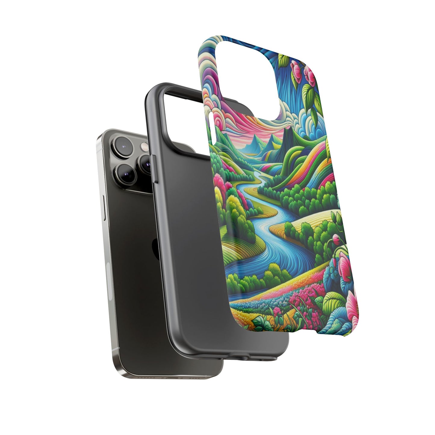 Colorful Landscape Fantasy - Phone Case