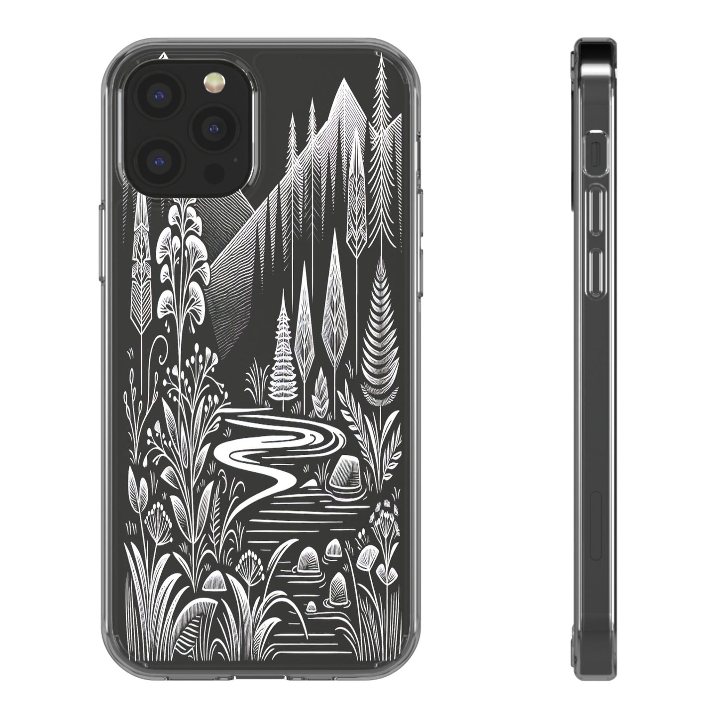 Transparent Alpine Wilderness Pathways Iphone Case Compatible With Iphone 16 15 14 - Clear Phone Cover
