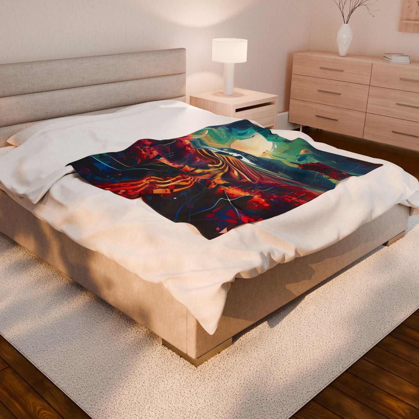 Spectral Vineyard Dreamscape- Plush Blanket