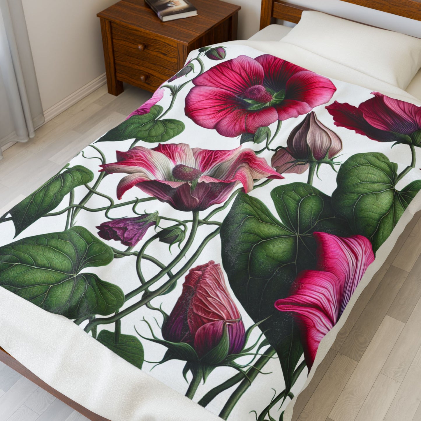 Petals and Heartstrings- Plush Blanket