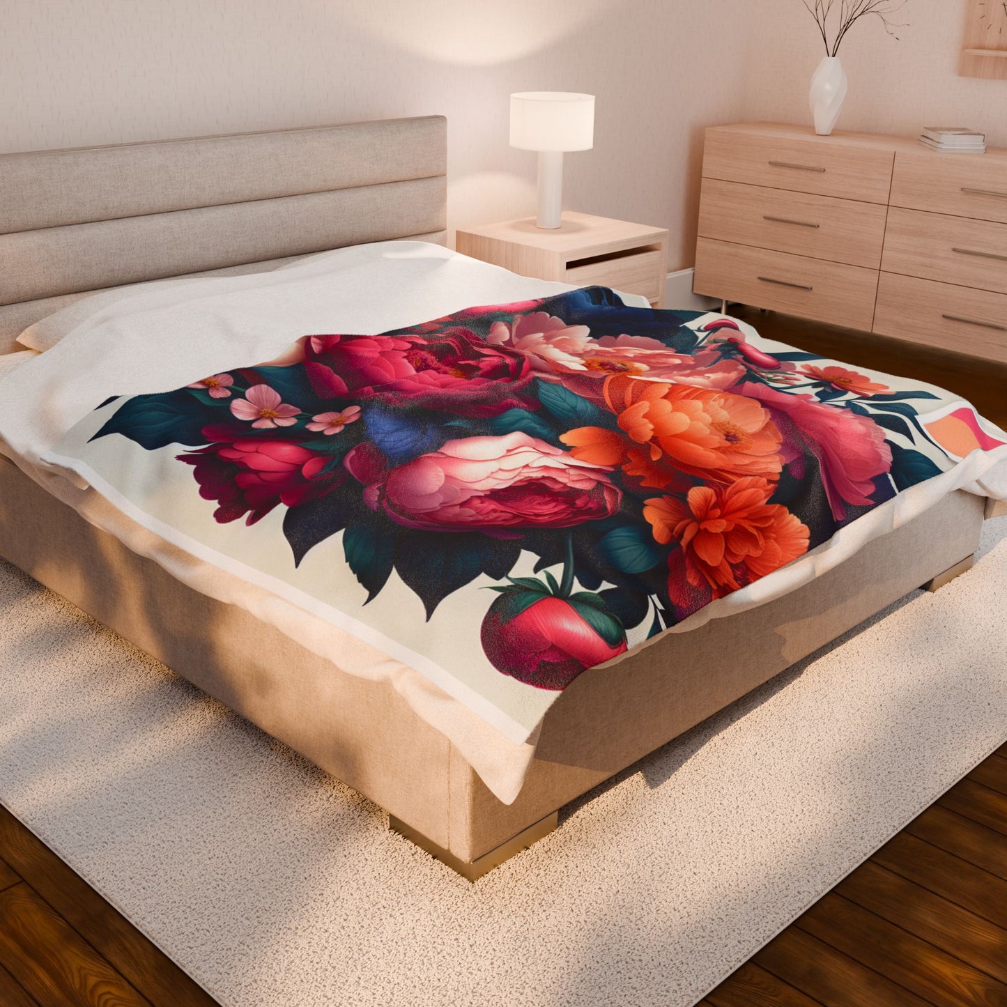 Bountiful Blossoms - Plush Blanket
